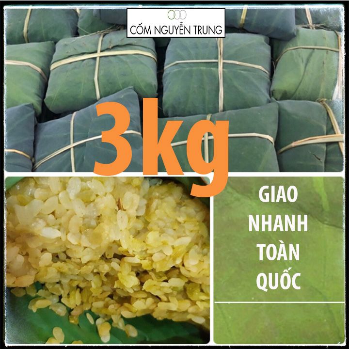3kg cốm dẹp tươi hà nội làm chả cốm , nem cốm , chè cốm ... có quanh năm