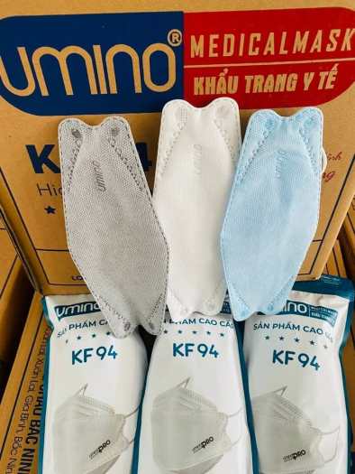 Combo 50 Khẩu trang y tế 4 lớp UNMINO PRO kháng khuẩn KF94 - Công nghệ Hàn Quốc - màu trắng
