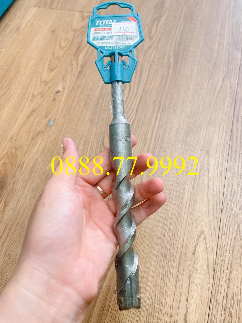 Mũi khoan bt gài 4 cạnh 22x210 total tac312202c