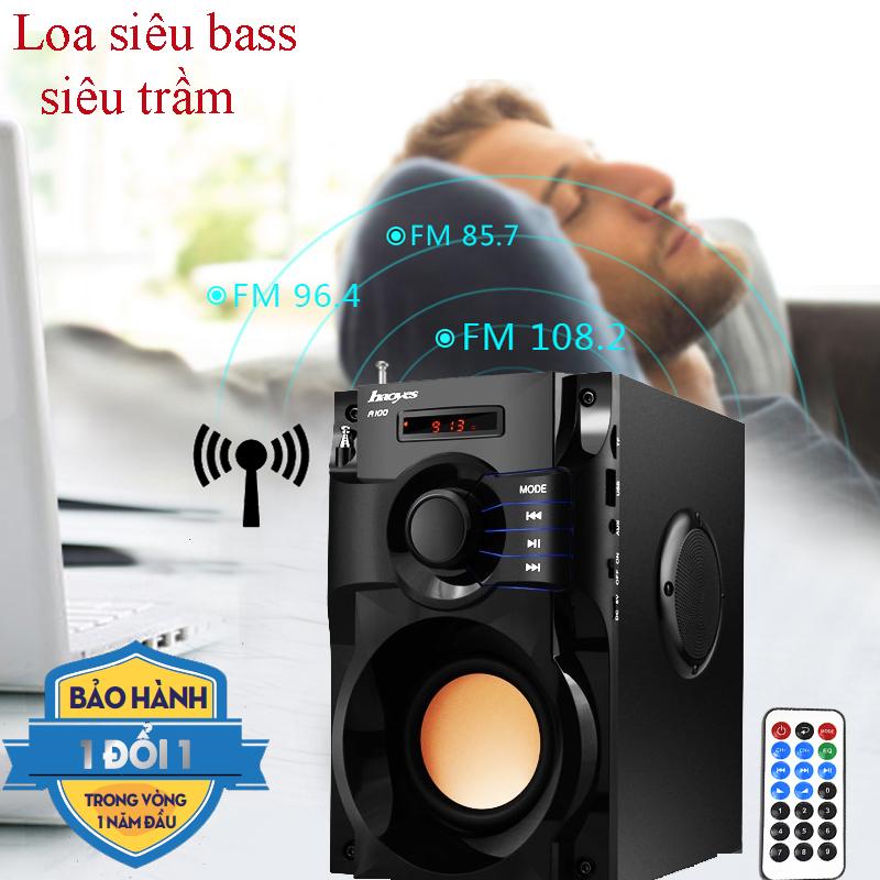 Loa Bluetooth Siêu Trầm,Loa Di Động,Loa Công Xuất Lớn Bluetooth Rs A 100 Cao Cấp Bass Khủng Loa 3 in 1 Công Xuất Lớn Âm Thanh Sắc Nét,Chơi Nhạc 4H-6H.Bh 12T 1 Đổi 1 Tại TECH365 shop.(GIẢM GIÁ-50%)