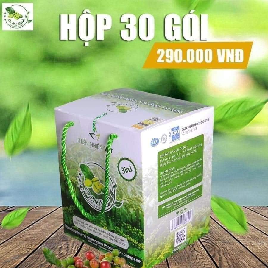 Cà phê xanh kháng mỡ giảm cân 30 gói/ hộp