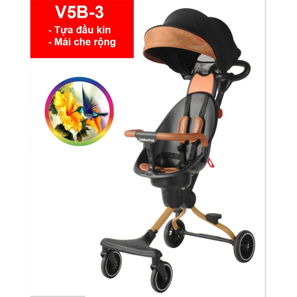 Xe Đẩy Gấp Gọn V5 và V5-B Mẫu Mới Nhất - Xe Đẩy Baobaohao - Xe Đạp Vân Nguyễn.