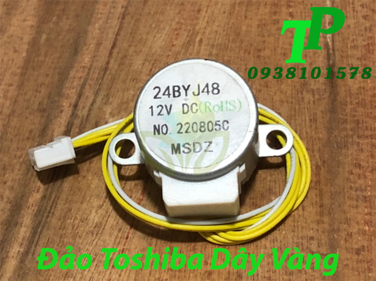 Motor - mô tơ đảo dàn lạnh điều hòa toshiba, moto vẫy toshiba