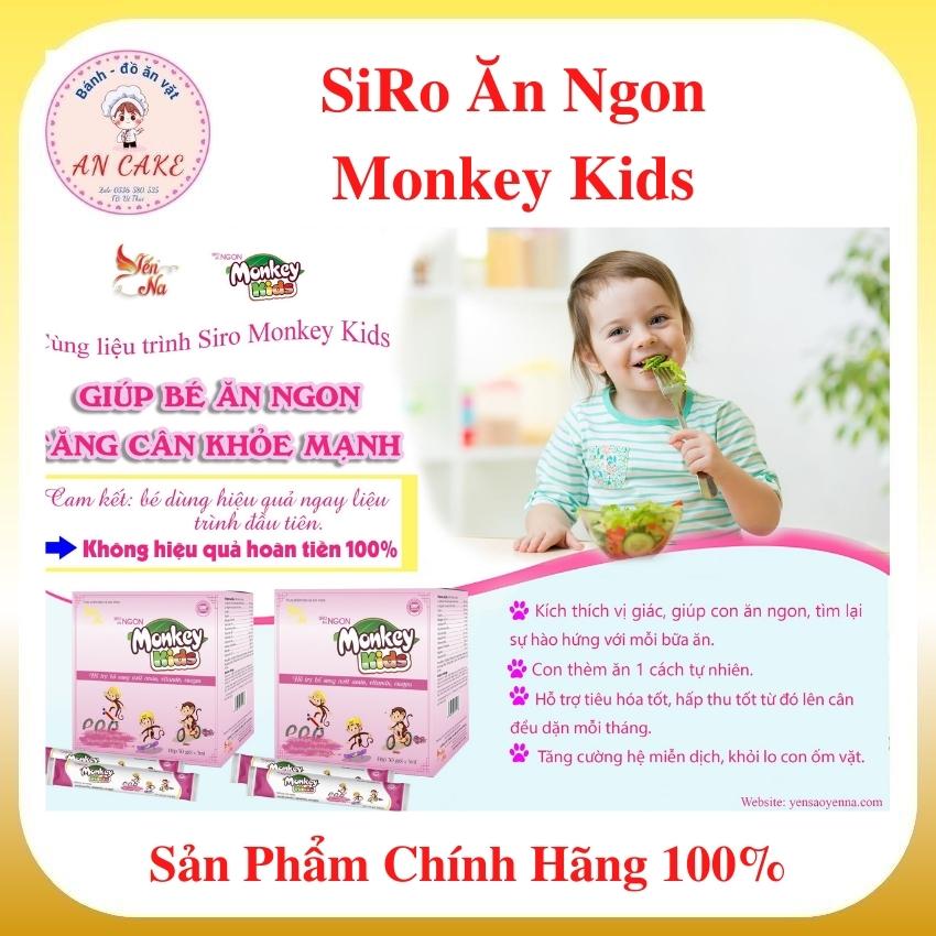 [Freeship 40k] Hộp 30 gói - 5ml Siro Ăn Ngon Monkey KIDS Ancake Cải Thiện Biếng Ăn, Tăng Sức Đề Kháng, Phát Triển Chiều Cao, Trí Não, Thị Giác Và Bổ Sung Khoáng Chất Cần Thiết Cho Trẻ