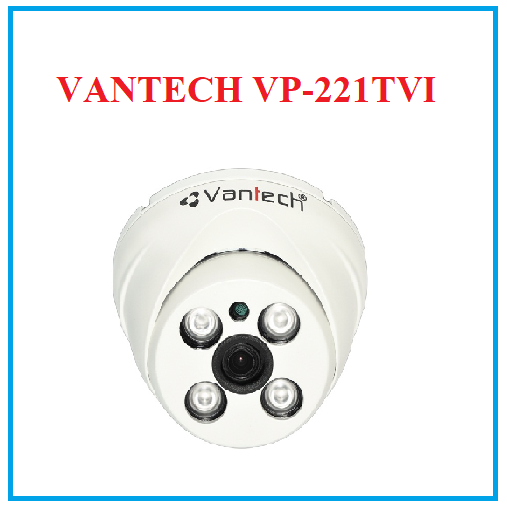 Camera dome hd-tvi hồng ngoại 1.0 megapixel vantech vp-221tvi