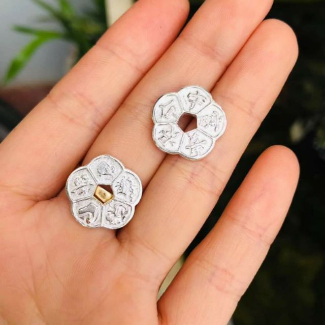 Đồng hoa mai kim tiền bạc tài lộc phú quý trường thọ