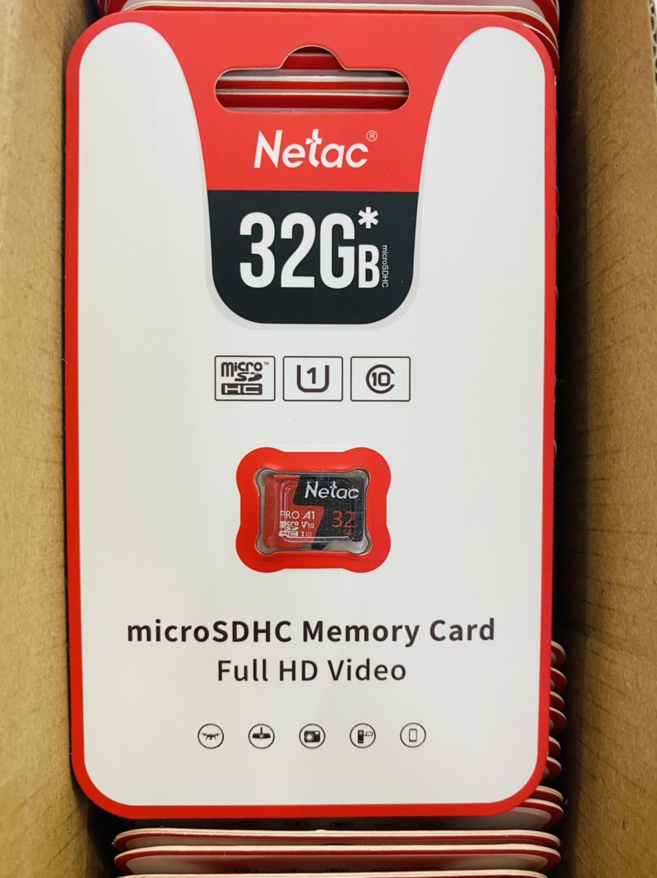 Thẻ Nhớ MicroSD 32GB NETAC PRO A1 tốc độ đọc 98Mb/s