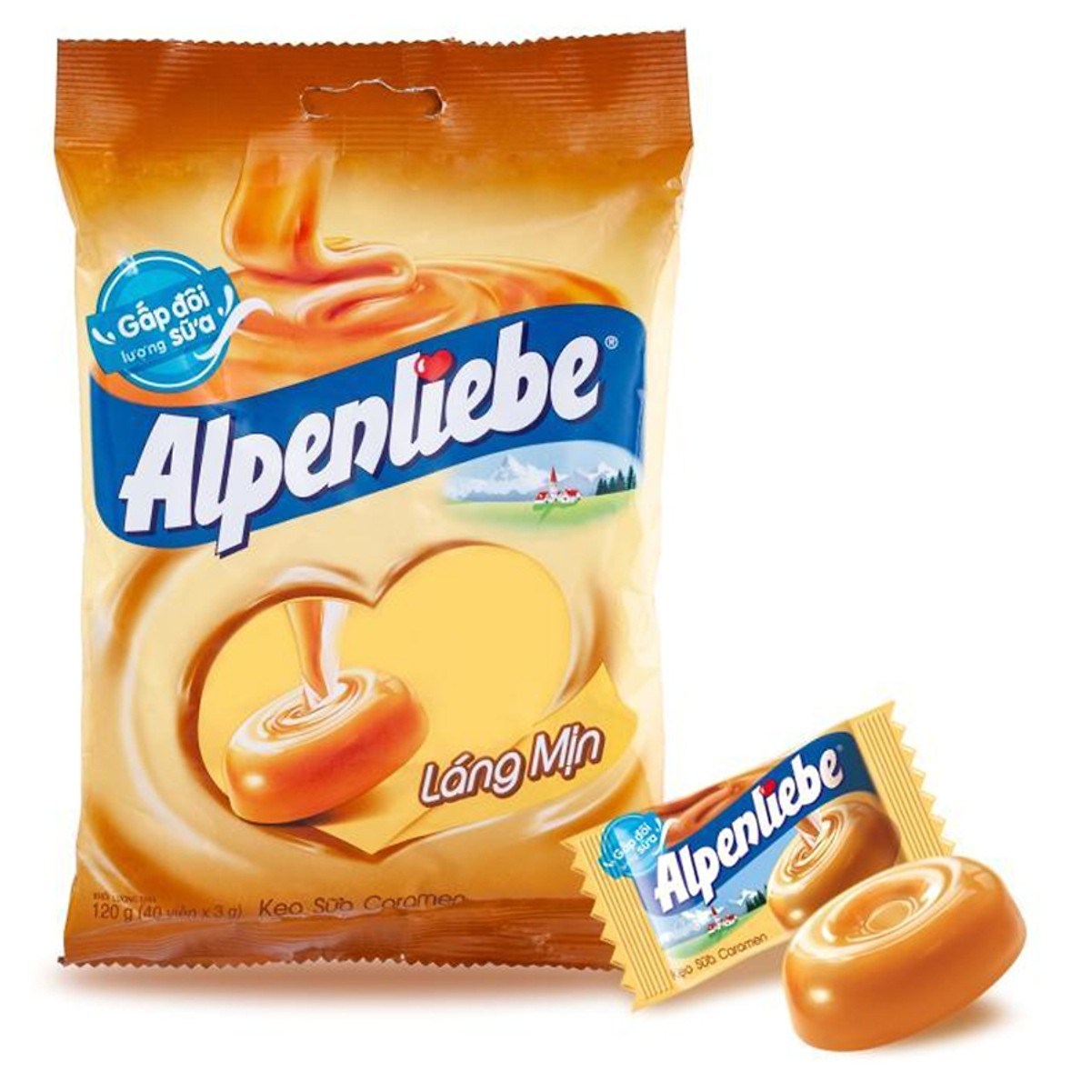 Kẹo Alpenliebe Caramen Loại 40 viên