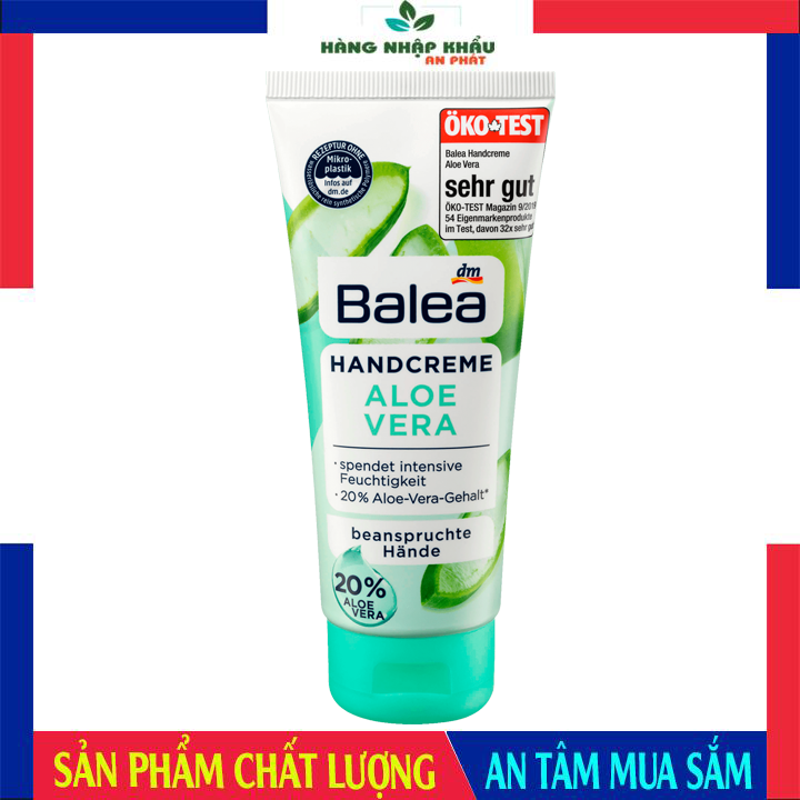 Kem dưỡng tay balea aloe vera, 100 ml