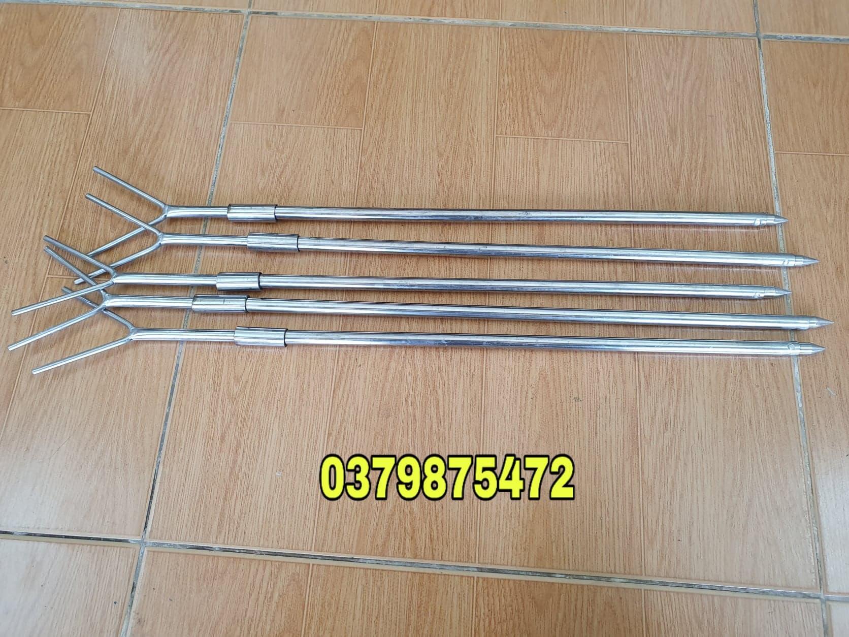 [LAZADA bảo trợ] Bộ 5 cây chống cần INOX tùy chọn 80cm hoặc 150cm - ĐỒ CÂU CÁ ĐỨC NGUYÊN [Shop đồ câu cá uy tín]