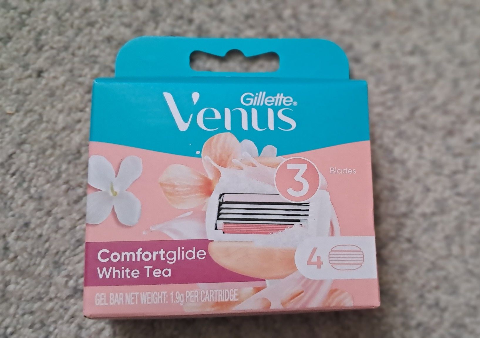 Set 4 đầu lưỡi dao cạo 3 lớp dòng thay thế gillette venus comfortglide white tea