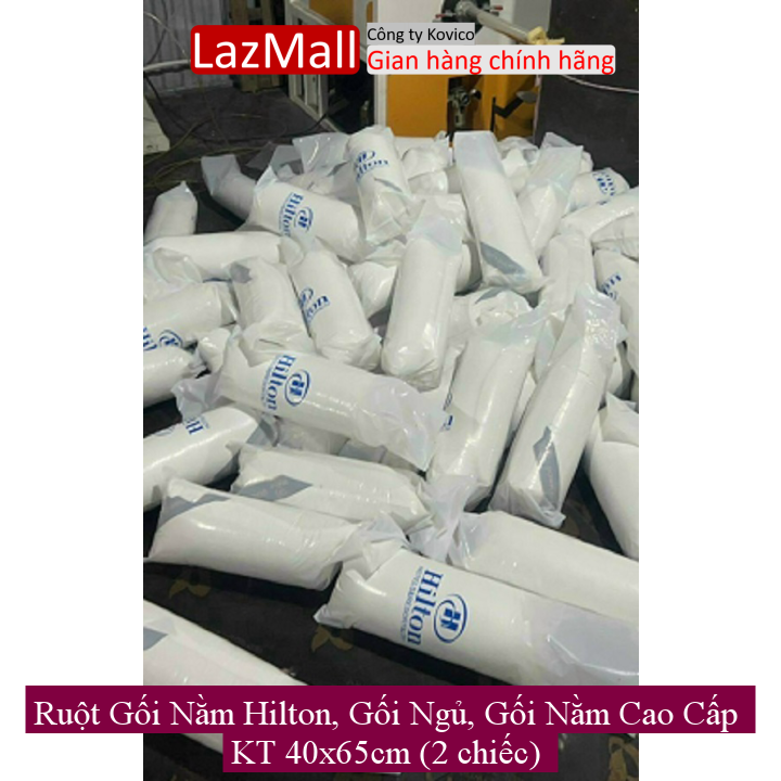 Ruột gối nằm hilon, gối ngủ, gối nằm cao cấp kt 40x65cm