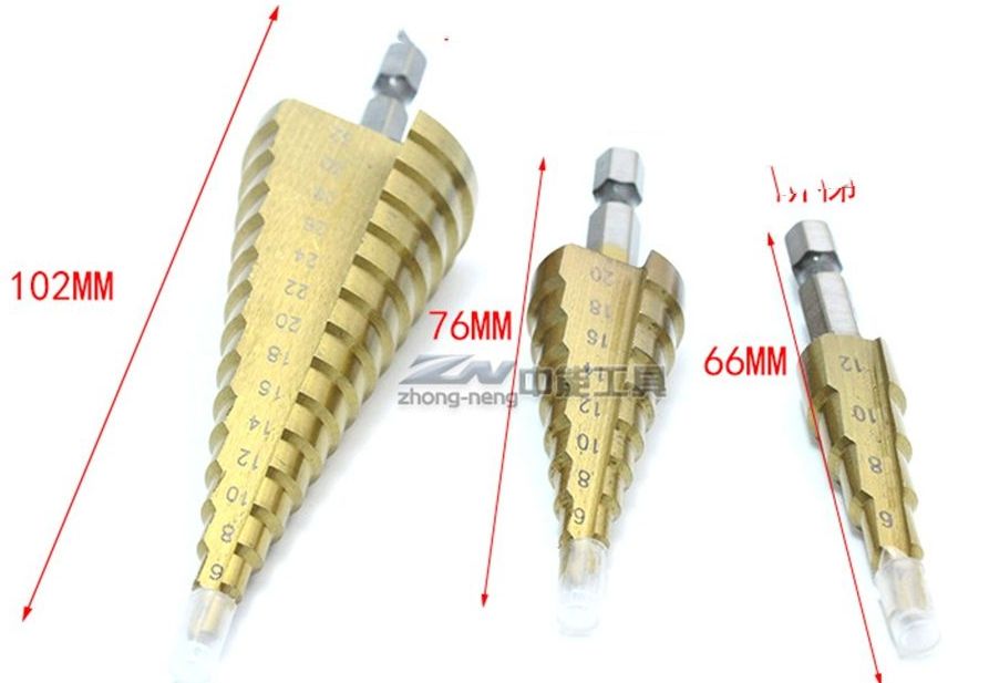 Bộ 3 cây mũi khoan bảo tháp （4-12 4-20 4-32）