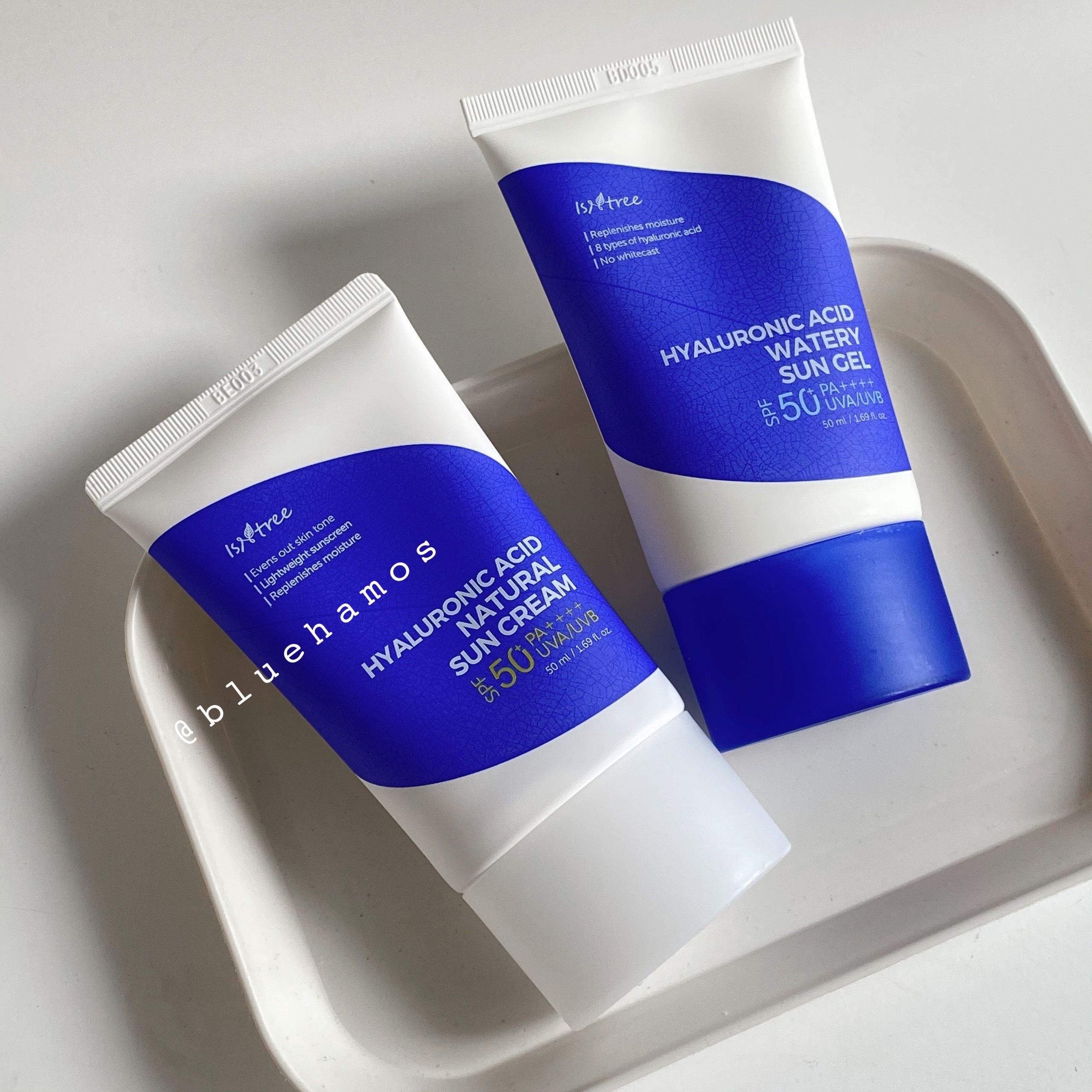 Kem chống nắng Isntree Hyaluronic acid watery sun gel 50ml/ Isntree Natural Sun Cream 50ml