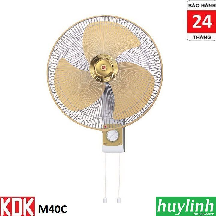 Quạt treo tường kdk m40c - malaysia - cánh kim loại