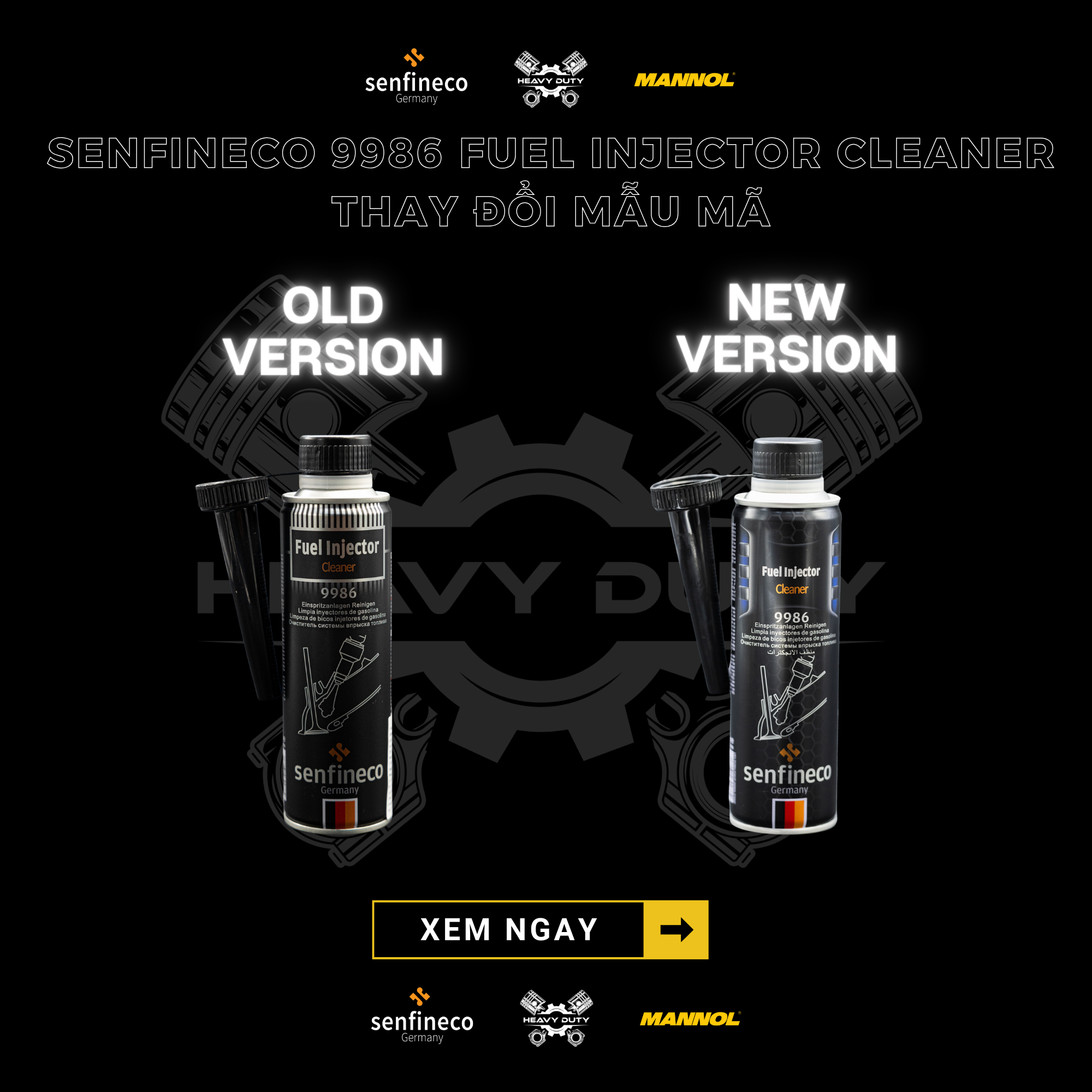 Senfineco 9986 Phụ Gia Súc Béc, Vệ Sinh Kim Phun Xăng - Fuel Injection Cleaner 300ML