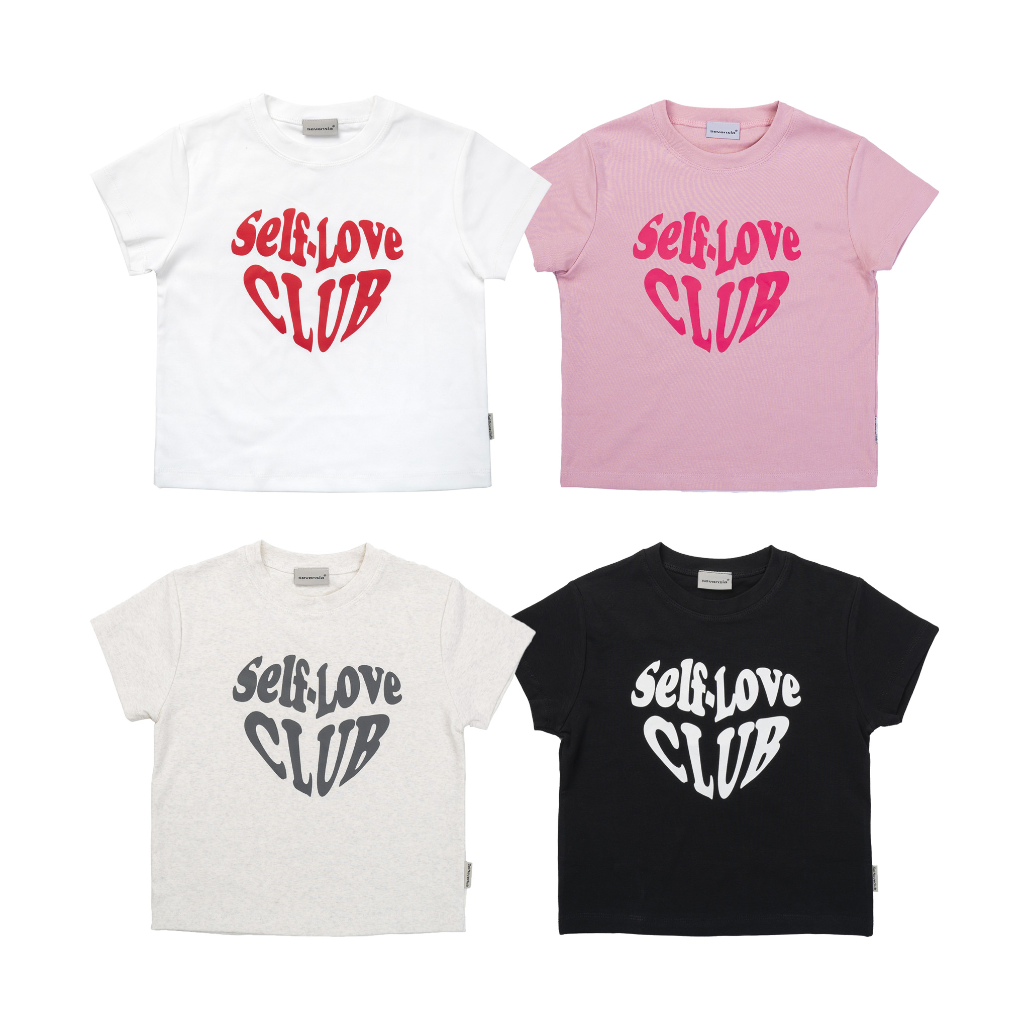 Áo croptop co dãn slc "give love"