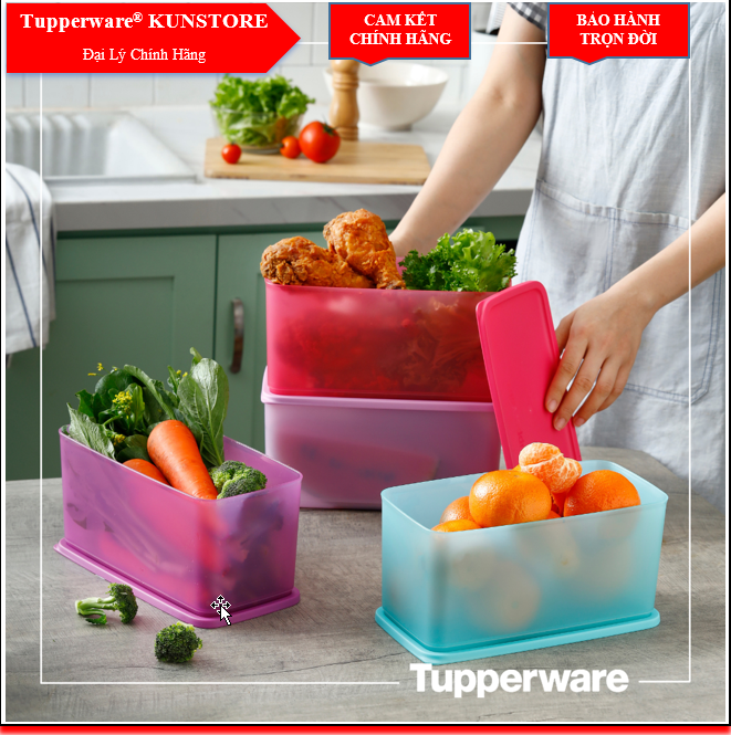 Bộ hộp trữ mát Tupperware Funtastic Four