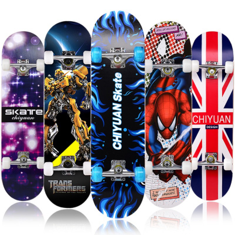 Ván Trượt Skateboard Thể Thao, Ván Trượt Siêu Đẳng Bánh PU, Khung Trục Ván Làm Bằng Hợp Kim Nhôm Siêu Cứng, Chắc Chắn – Ván Trượt Đạt Chuẩn Thi Đấu