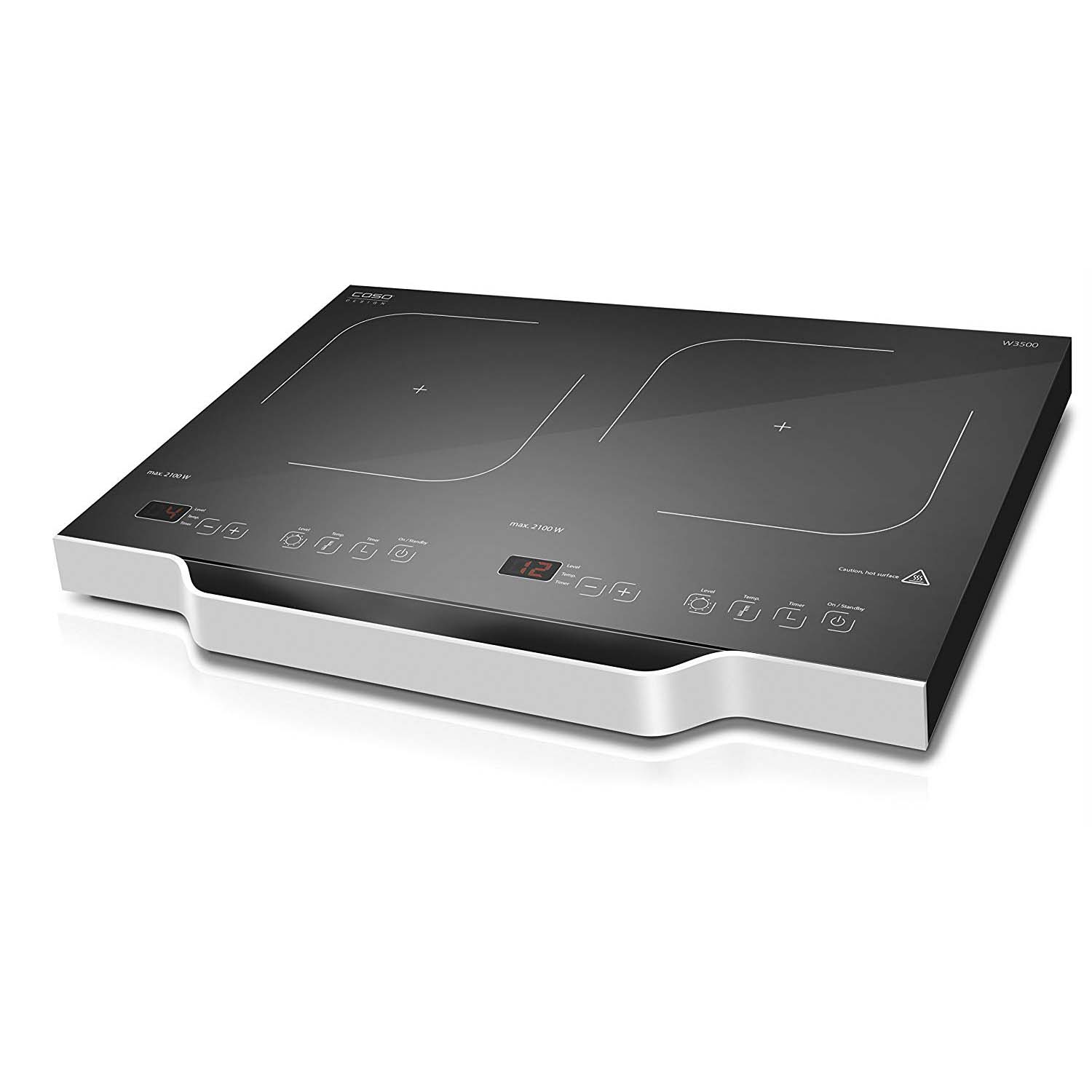 Caso W3500 - Bếp từ dương 2 khu nấu, công suất 3500W.