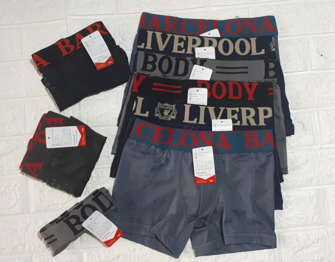 Set 5 quần sịp đùi nam thun lanh size m đến 3xl