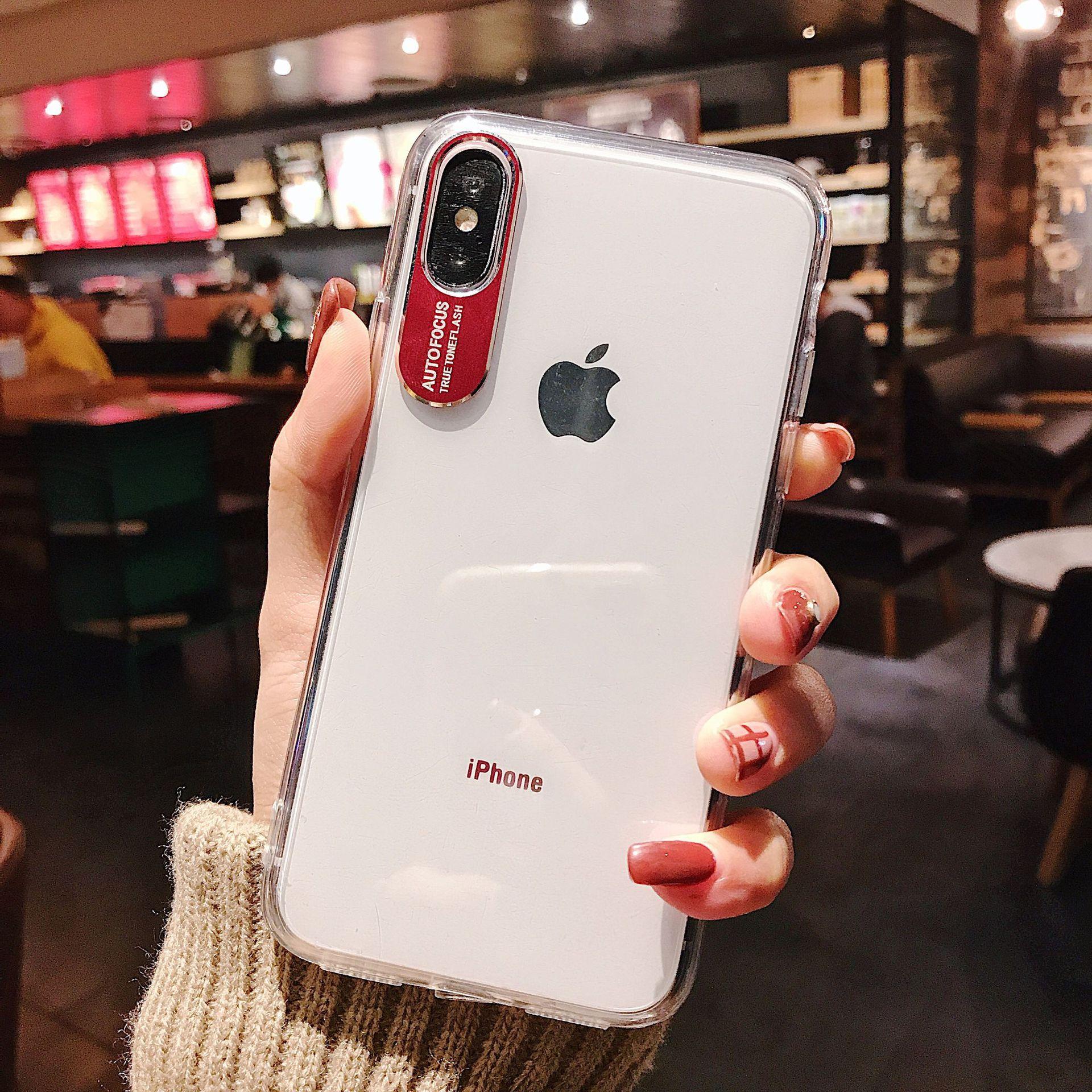 Ốp lưng dành cho iPhone X XS XR XS Max Iphone 6 6s Plus 7 8 7 Plus 8 Plus AUTO FOCUS Trong Suốt bảo vệ camera