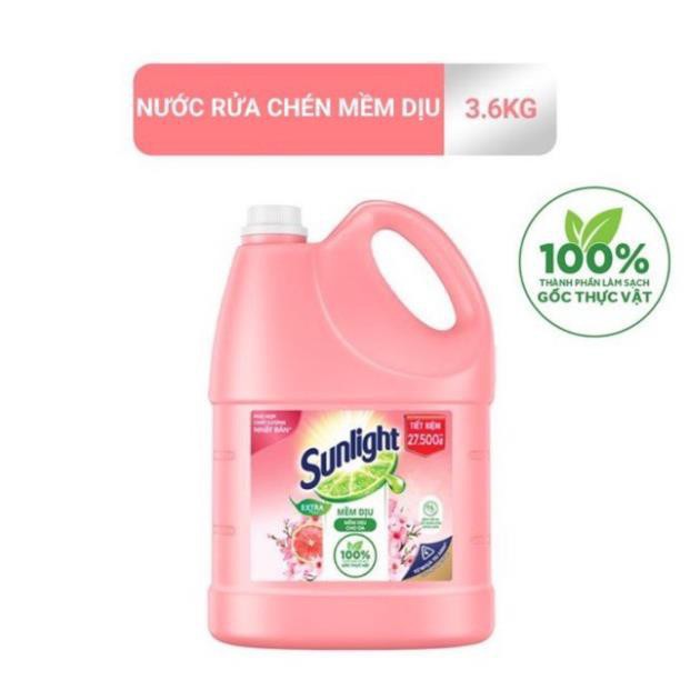 Shophoa2021 - nước rửa chén sunlight 3,6kg hương bưởi