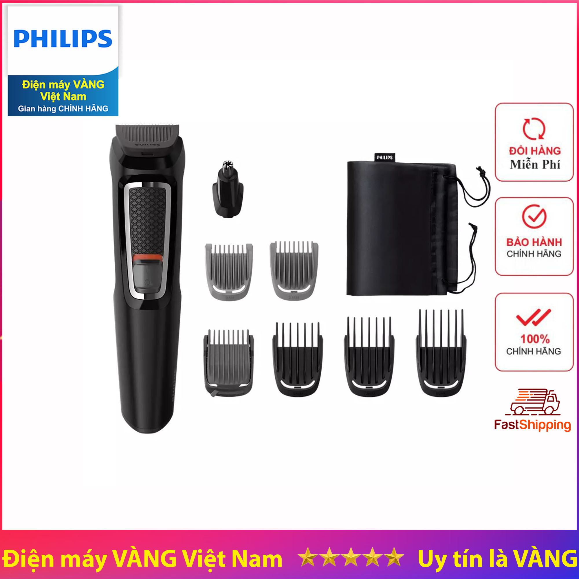 Máy cạo tỉa đa năng 6 trong 1 philips mg3710 và 8 in 1 philips mg3730