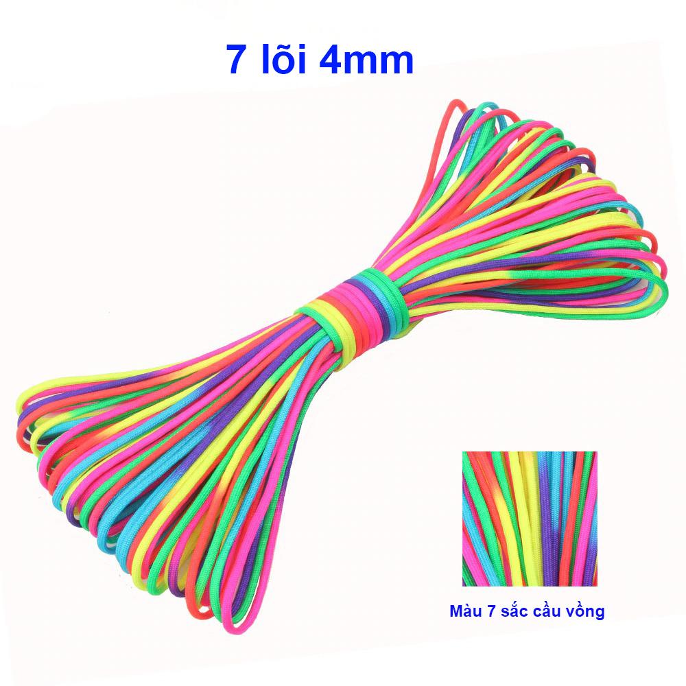 Dây dù tròn paracord siêu bền 7 lõi dài 31 mét