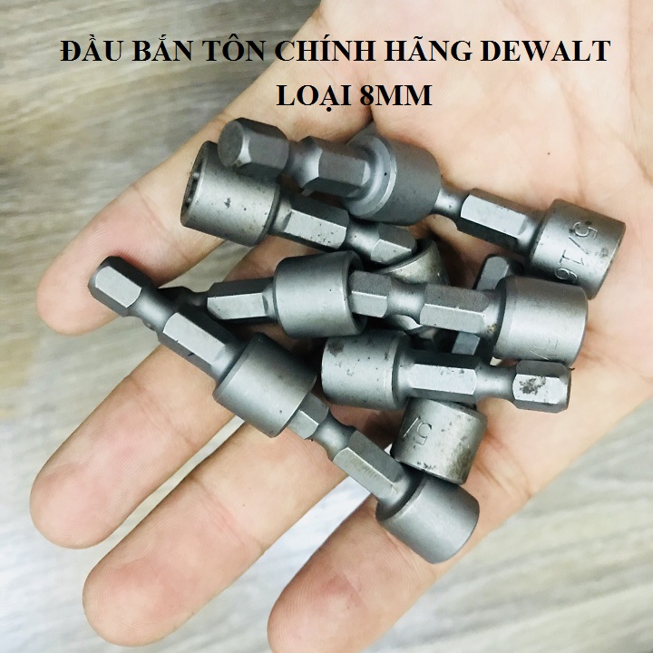Đầu bắn tôn dewalt mác thép cao 8mm