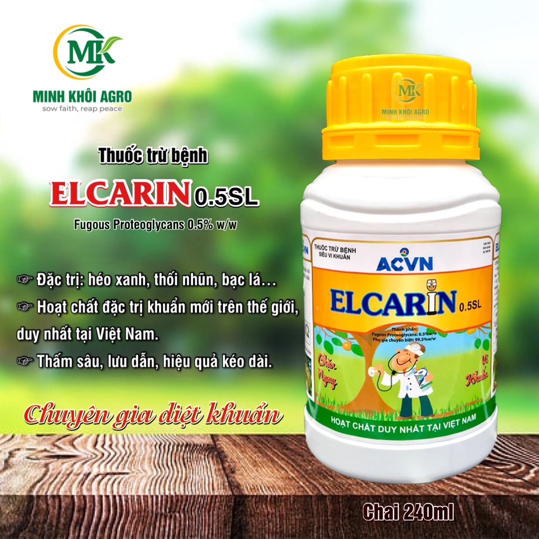 Thuốc trừ bệnh cây trồng Elcarin 0.5SL | Sạch khuẩn, ngăn virus