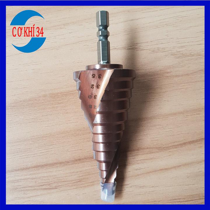 Mũi khoan bước 6-35 tháp HSS COBAN M35 khoan INOX ,sắt,thép,gỗ,...