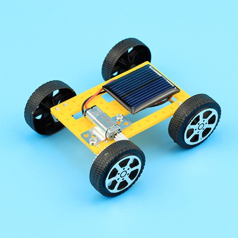 1 Set Mini Solar Powered Toy Car ABS Kit Child Educational DIY Toys Funny