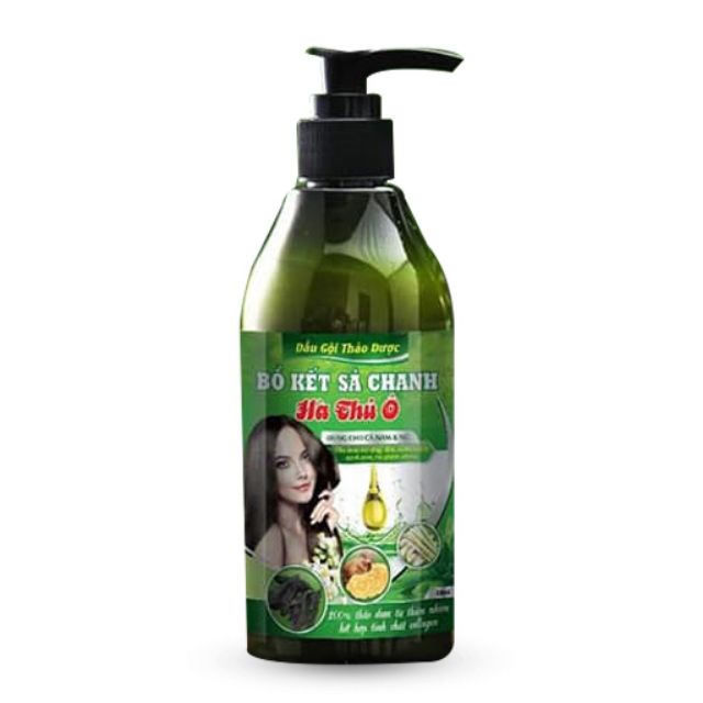 Dầu Gội Bồ Kết Sả Chanh Hà Thủ Ô - chống Rụng Tóc, Phục Hồi Tóc Hư Tổn