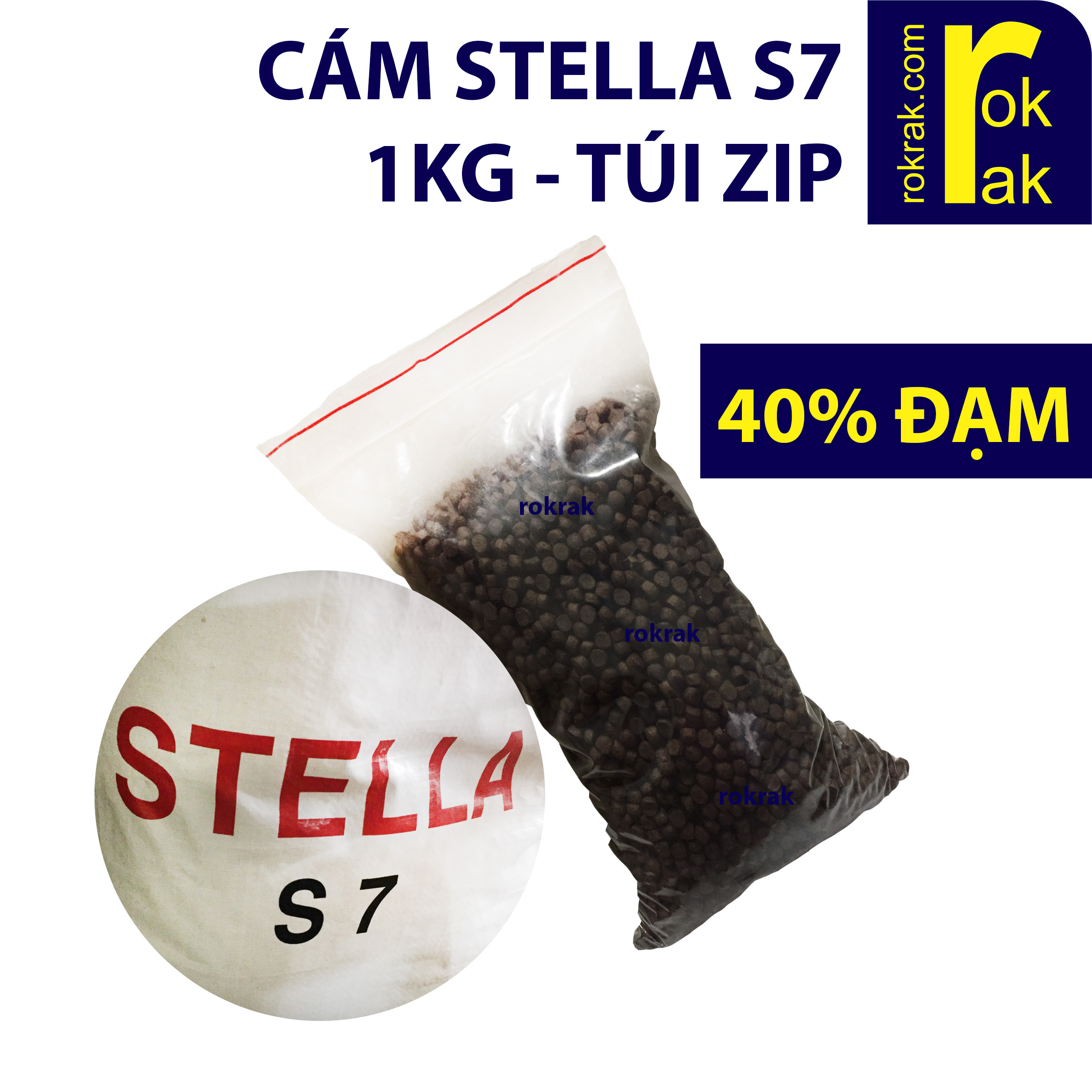 Cám cá Stella S7 1Kg Thức ăn cho cá chép Koi cảnh