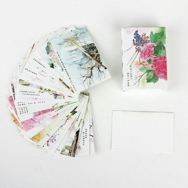 Bộ 28 tranh mẫu mini card 5*8cm