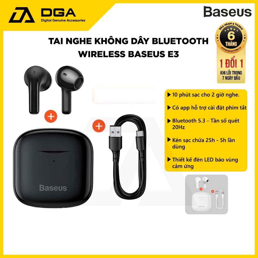 Tai nghe Baseus Earphones Bowie E3 True Wireless Earbuds