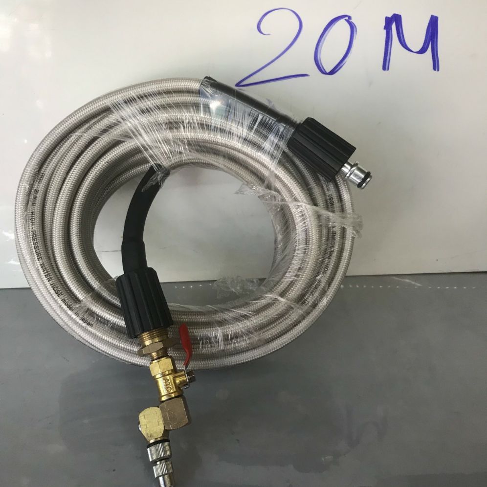 [HCM]DÂY RỬA XE CAO ÁP 20M VÀ BÉC RỬA MÁY LẠNH XOAY 360 ĐỘ BẰNG ĐỒNG VÀ INOX