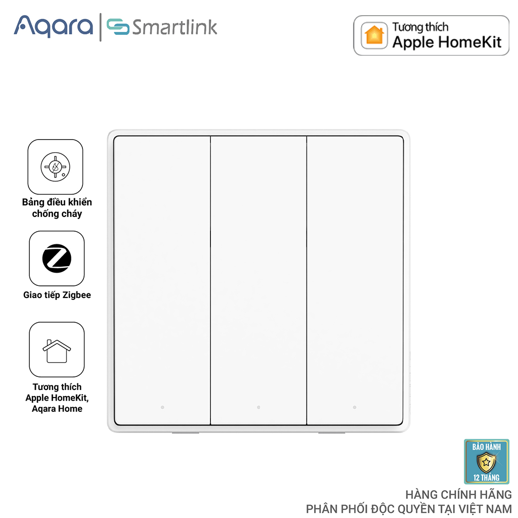 Công Tắc Thông Minh Aqara Smart Wall Switch D1 - Hàng Chính Hãng - Bảo Hành 12 Tháng