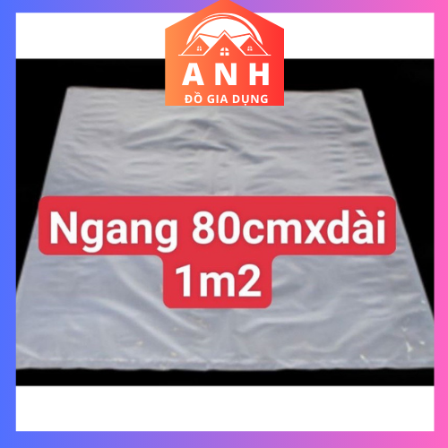 túi nilon đóng chăn màn 80cmx1m2, Bao đựng lúa, cà phê, tiêu,điều,áo quần,62 x 110 cm.