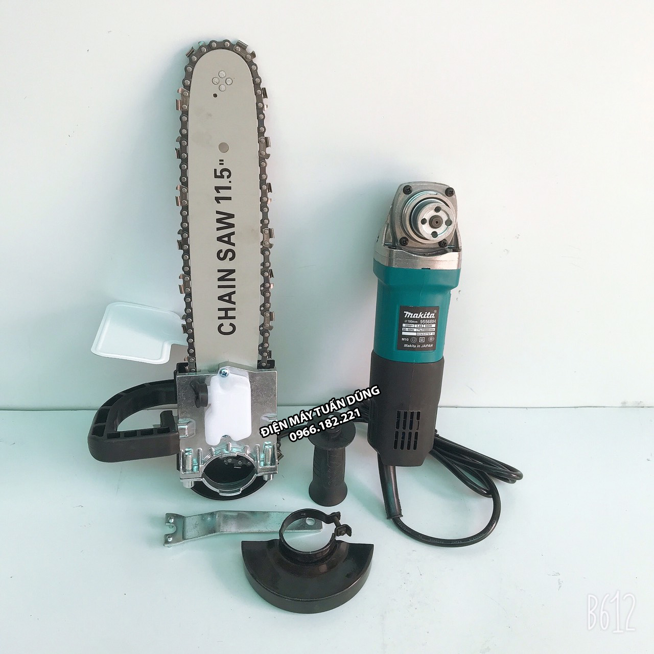 Máy cưa xích mini Makita có tra dầu tự động