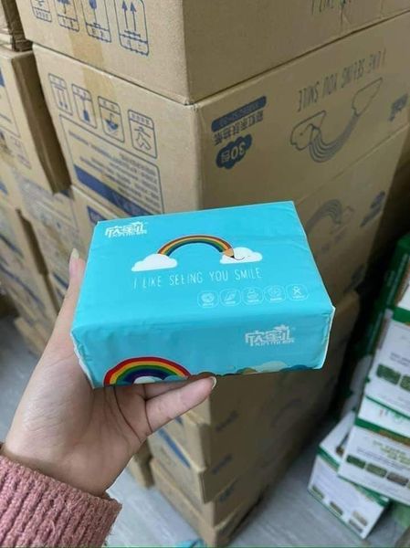 Giấy ăn cầu vồng xin mier thùng 30 gói loại 2
