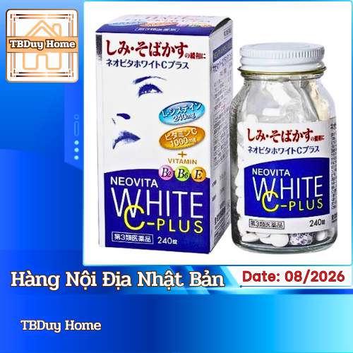 Viên uống hỗ trợ dưỡng da Neovita White C Plus Nhật Bản 240 viên
