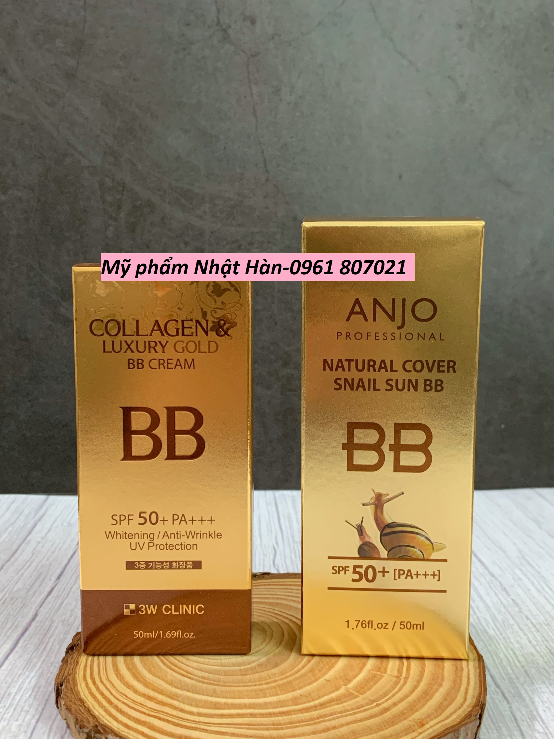Kem nền chống nắng bb 3w - bb anjo hàn quốc hộp 50ml
