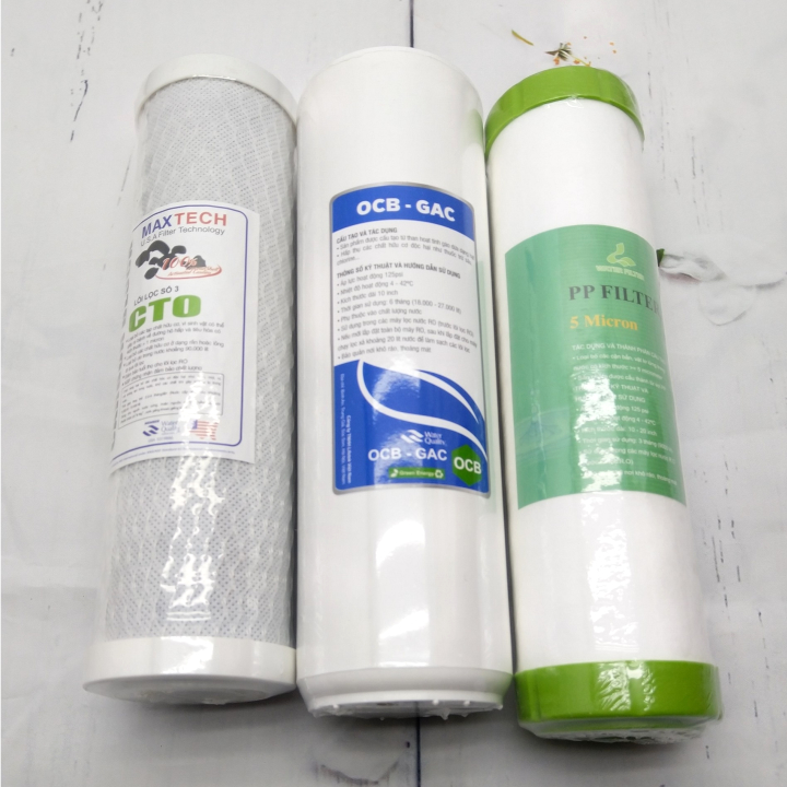 bộ 3 lõi lọc nước - lõi lọc nước - bộ 3 lõi lọc nước 1-2-3