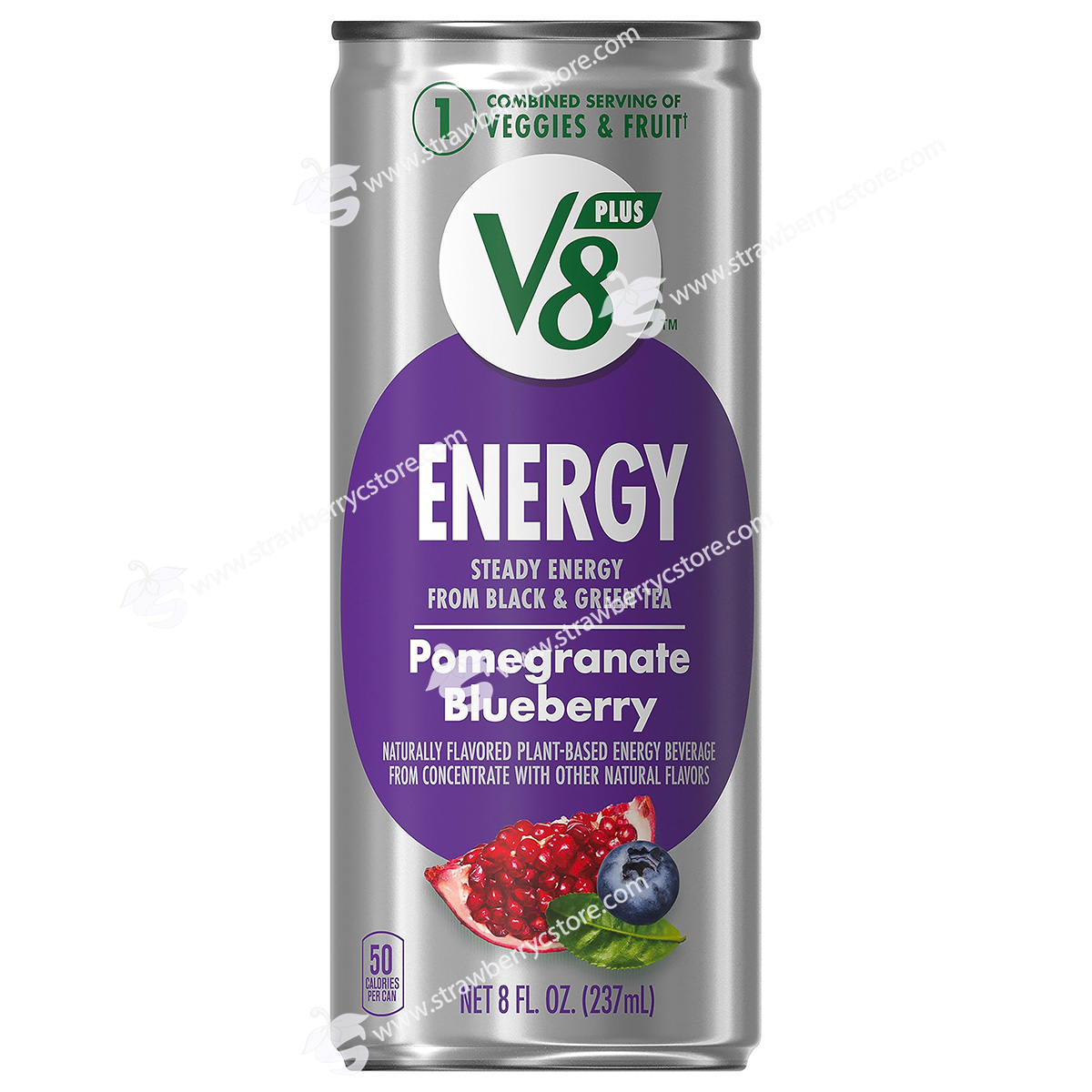 Nước Tăng Lực Vị Lựu Bắc Việt Quất V8 +ENERGY Pomegranate Blueberry Energy