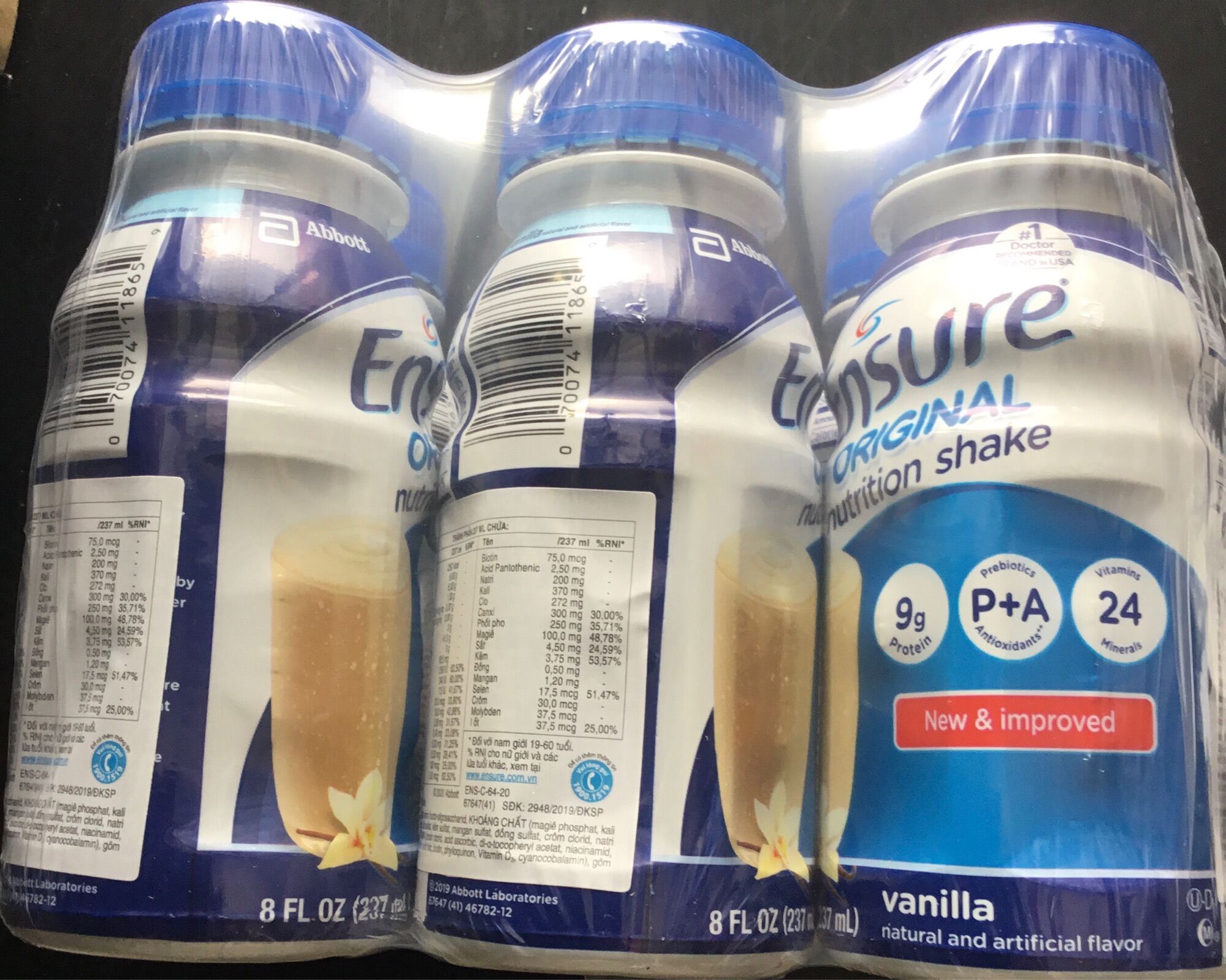 Lốc 6 chai ensure nước 237ml - date 05/2024