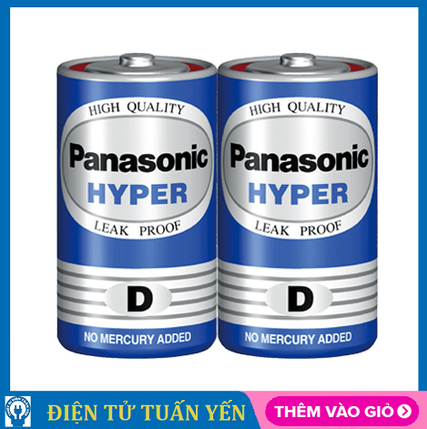 Pin đại D Panasonic R20UT/2S 1.5V (vỉ 2 viên) - Hàng chính hãng