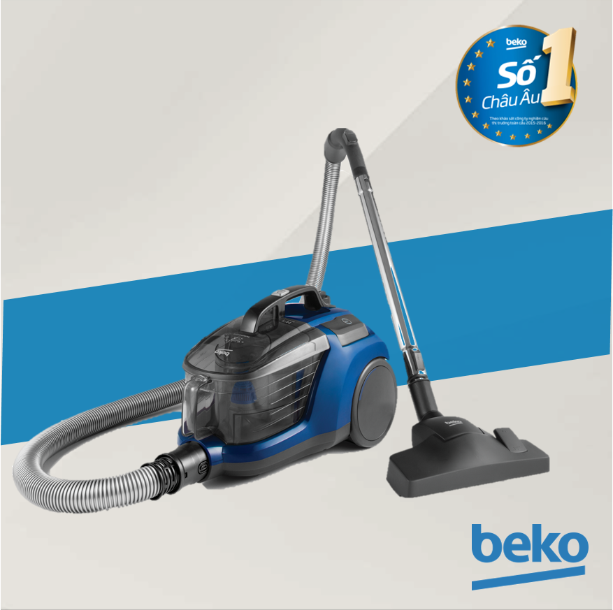 Máy hút bụi Beko 2 lít VCO 6325 FD - Bộ lọc bụi Hepa 13 - Công suất lhút 320W - Tiêu Chuẩn Châu Âu - Hàng chính hãng bảo hành 12 tháng