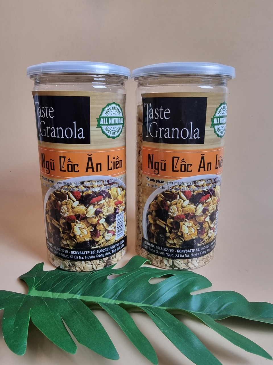 Hũ 500g Ngũ cốc Granola Taste. Siêu hạt, giòn thơm bổ dưỡng. Thực phẩm ăn kiêng, ăn sáng